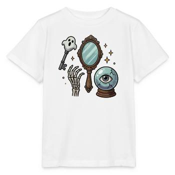 Das Auge, der Spiegel und die Geister - Stanley/Stella Kinder T-Shirt MINI CREATOR  - Weiß - Vorne - Maike (125cm)