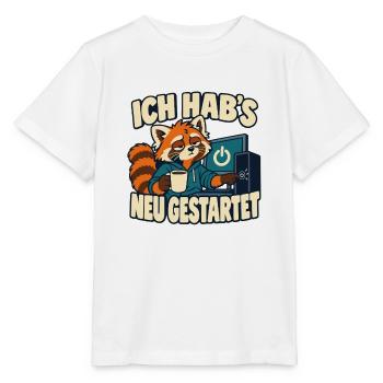 Ich hab’s neu gestartet – IT-Support Admin Spruch - Stanley/Stella Kinder T-Shirt MINI CREATOR  - Weiß - Vorne - Maike (125cm)