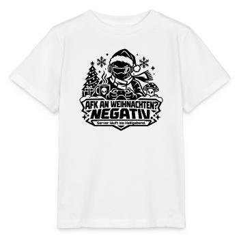 Gamer Weihnachten: AFK? Negativ! Lustiges Geschenk - Stanley/Stella Kinder T-Shirt MINI CREATOR  - Weiß - Vorne - Maike (125cm)