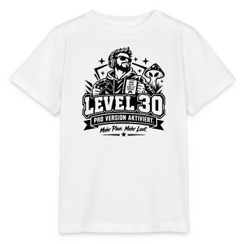 30. Geburtstag: Level 30 Gamer-Geschenk mit Humor! - Stanley/Stella Kinder T-Shirt MINI CREATOR  - Weiß - Vorne - Maike (125cm)