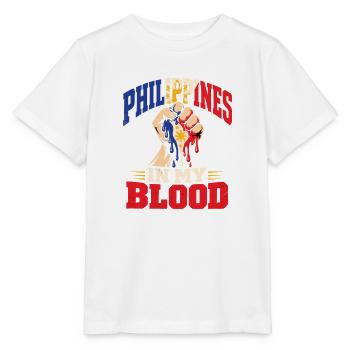 Philippinische Wurzeln Amerikanische Heimat - Stanley/Stella Kinder T-Shirt MINI CREATOR  - Weiß - Vorne - Maike (125cm)