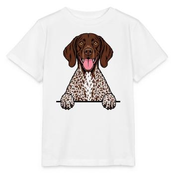 Deutsch Kurzhaar - Stanley/Stella Kinder T-Shirt MINI CREATOR  - Weiß - Vorne - Maike (125cm)