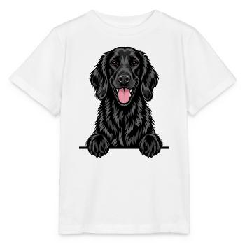 Flat Coated Retriever - Stanley/Stella Kinder T-Shirt MINI CREATOR  - Weiß - Vorne - Maike (125cm)