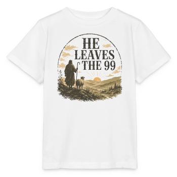 Er verlässt die 99 Christian Design - Stanley/Stella Kinder T-Shirt MINI CREATOR  - Weiß - Vorne - Maike (125cm)