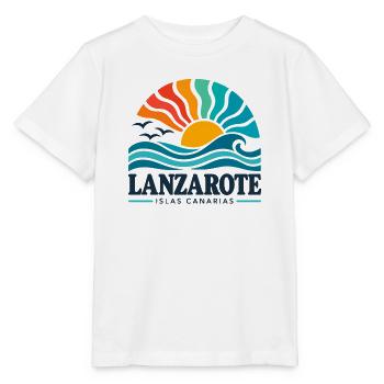 Lanzarote - Islas Canarias - Kanaren - Spanien - Stanley/Stella Kinder T-Shirt MINI CREATOR  - Weiß - Vorne - Maike (125cm)