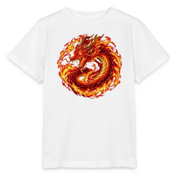 Infernales Drachenwappen - Stanley/Stella Kinder T-Shirt MINI CREATOR  - Weiß - Vorne - Maike (125cm)