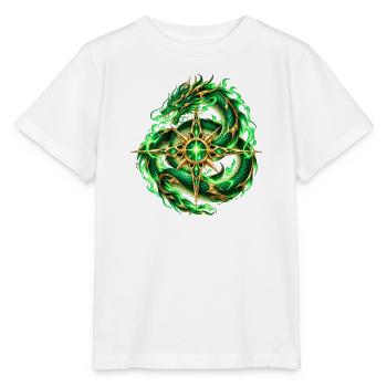 Smaragdgrüner Schlangenstern - Stanley/Stella Kinder T-Shirt MINI CREATOR  - Weiß - Vorne - Maike (125cm)