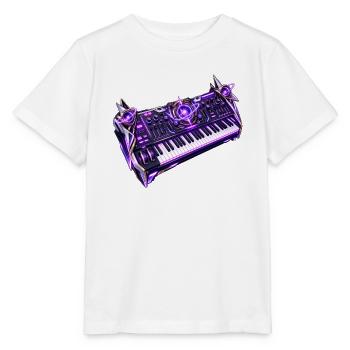 Cosmic Core Synth - Stanley/Stella Kinder T-Shirt MINI CREATOR  - Weiß - Vorne - Maike (125cm)