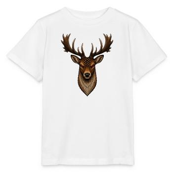Damhirsch - Stanley/Stella Kinder T-Shirt MINI CREATOR  - Weiß - Vorne - Maike (125cm)