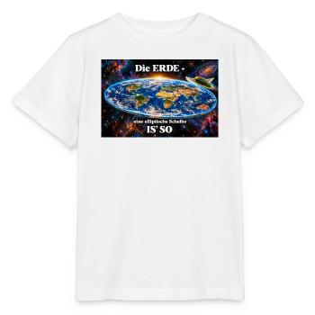 Die Erde -  elliptische Scheibe - Stanley/Stella Kinder T-Shirt MINI CREATOR  - Weiß - Vorne - Maike (125cm)