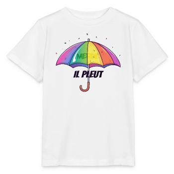 Il Pleut – Lustiger Regenschirm mit Humor - Stanley/Stella Kinder T-Shirt MINI CREATOR  - Weiß - Vorne - Maike (125cm)