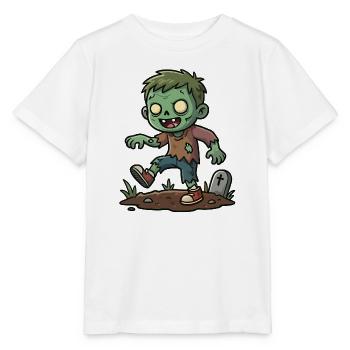 Grüner Zombie - Stanley/Stella Kinder T-Shirt MINI CREATOR  - Weiß - Vorne - Maike (125cm)