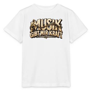 Musik Kraft  Geschenk für Musiker & Musikliebhaber - Stanley/Stella Kinder T-Shirt MINI CREATOR  - Weiß - Vorne - Maike (125cm)