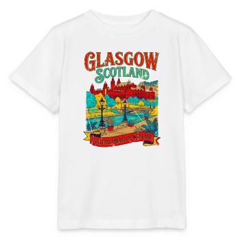 View City Glasgow Scotland Cultural Heart - Stanley/Stella Kinder T-Shirt MINI CREATOR  - Weiß - Vorne - Maike (125cm)