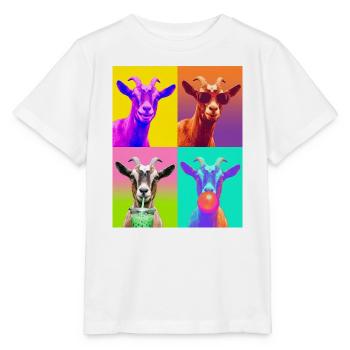 Ziegen Ziege - Stanley/Stella Kinder T-Shirt MINI CREATOR  - Weiß - Vorne - Maike (125cm)