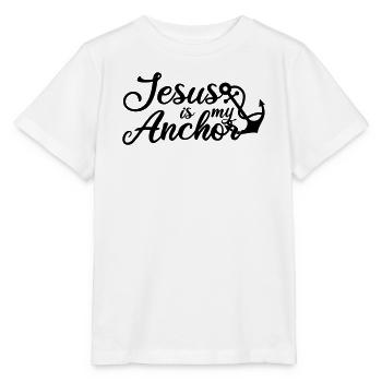 Jesus is my Anchor - Stanley/Stella Kinder T-Shirt MINI CREATOR  - Weiß - Vorne - Maike (125cm)
