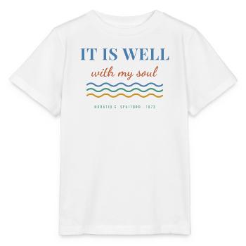 It Is Well With My Soul – Christian Hymn - Stanley/Stella Kinder T-Shirt MINI CREATOR  - Weiß - Vorne - Maike (125cm)