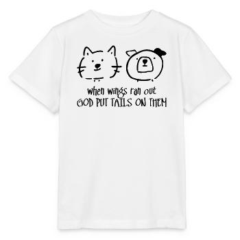Gott hat ihnen 2 Schweife aufgelegt - Stanley/Stella Kinder T-Shirt MINI CREATOR  - Weiß - Vorne - Maike (125cm)