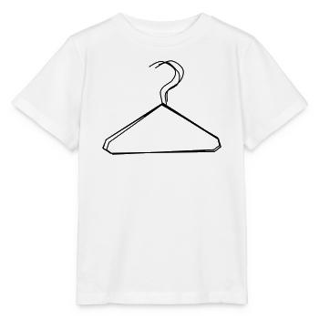Kleiderbügel handgezeichnet - Stanley/Stella Kinder T-Shirt MINI CREATOR  - Weiß - Vorne - Maike (125cm)
