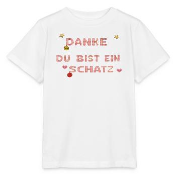 du bist ein Schatz - Stanley/Stella Kinder T-Shirt MINI CREATOR  - Weiß - Vorne - Maike (125cm)