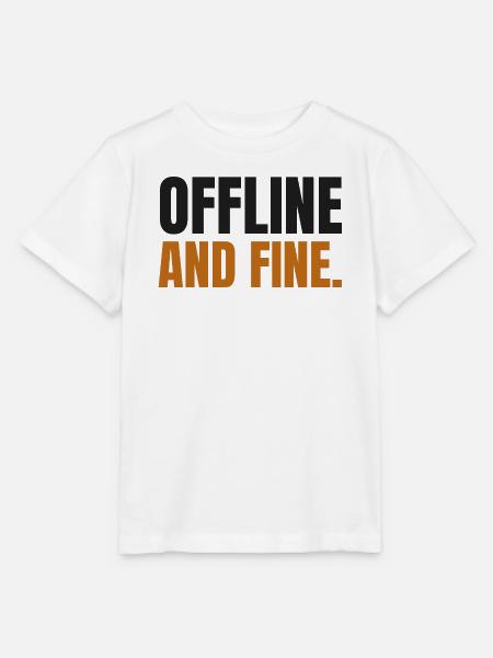 Offline und in Ordnung - Stanley/Stella Kinder T-Shirt MINI CREATOR - Weiß