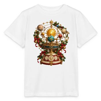 Weihnachtshimmlische Orrery - Stanley/Stella Kinder T-Shirt MINI CREATOR  - Weiß - Vorne - Maike (125cm)