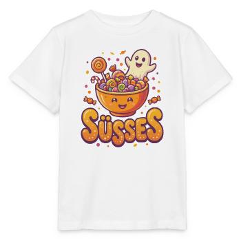 Süsses Halloween - Stanley/Stella Kinder T-Shirt MINI CREATOR  - Weiß - Vorne - Maike (125cm)