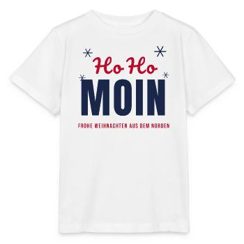 Ho Ho Moin – Frohe Weihnachten aus dem Norden - Stanley/Stella Kinder T-Shirt MINI CREATOR  - Weiß - Vorne - Maike (125cm)