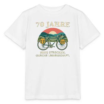 70 Jahre Fahrradliebe - Stanley/Stella Kinder T-Shirt MINI CREATOR  - Weiß - Vorne - Maike (125cm)