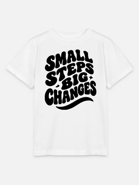 Small Steps Big Changes - Stanley/Stella Kinder T-Shirt MINI CREATOR - Weiß