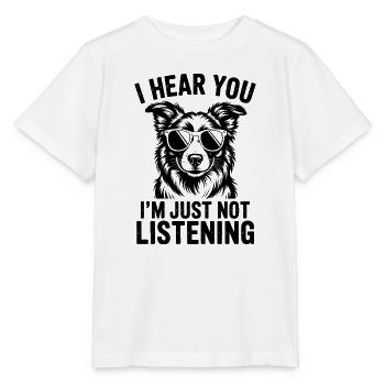 Border Collie Spruch Witz Border CollieGeschenk - Stanley/Stella Kinder T-Shirt MINI CREATOR  - Weiß - Vorne - Maike (125cm)