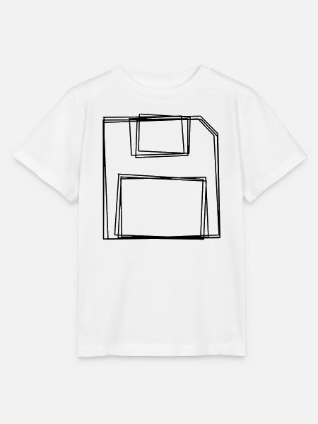 Diskette handgezeichnet - Stanley/Stella Kinder T-Shirt MINI CREATOR - Weiß