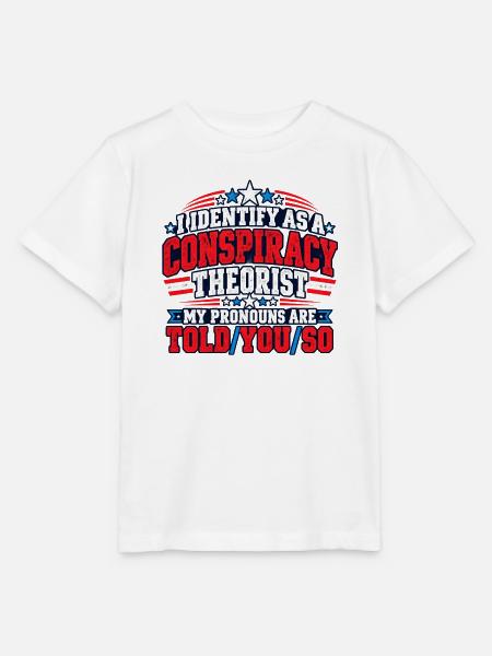Verschwörungspronomen Satire Tee - Stanley/Stella Kinder T-Shirt MINI CREATOR - Weiß