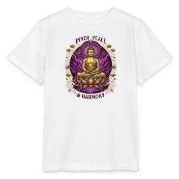 Buddha innerer Frieden und Harmonie - Stanley/Stella Kinder T-Shirt MINI CREATOR  - Weiß - Vorne - Maike (125cm)