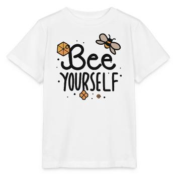 Biene dich selbst - Stanley/Stella Kinder T-Shirt MINI CREATOR  - Weiß - Vorne - Maike (125cm)