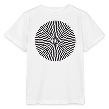Radiales Pulsmuster - Stanley/Stella Kinder T-Shirt MINI CREATOR  - Weiß - Vorne - Maike (125cm)