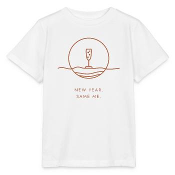 Neujahrsgeschenk – Neujahr. Ich auch. - Stanley/Stella Kinder T-Shirt MINI CREATOR  - Weiß - Vorne - Maike (125cm)