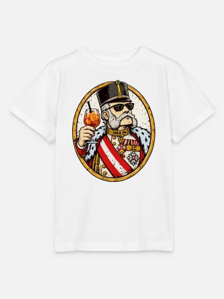 Kaiser Franz Joseph mit Sonnenbrille – K&K - Stanley/Stella Kinder T-Shirt MINI CREATOR  - Weiß