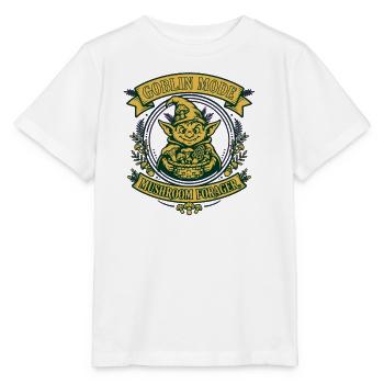 Goblin Fashion Mushroom Forager Pilze Sammeln T-Shirt - Stanley/Stella Kinder T-Shirt MINI CREATOR  - Weiß - Vorne - Maike (125cm)