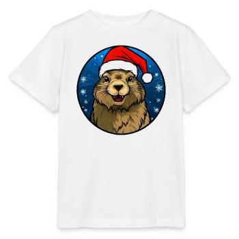 Murmeltiere Christmas - Stanley/Stella Kinder T-Shirt MINI CREATOR  - Weiß - Vorne - Maike (125cm)
