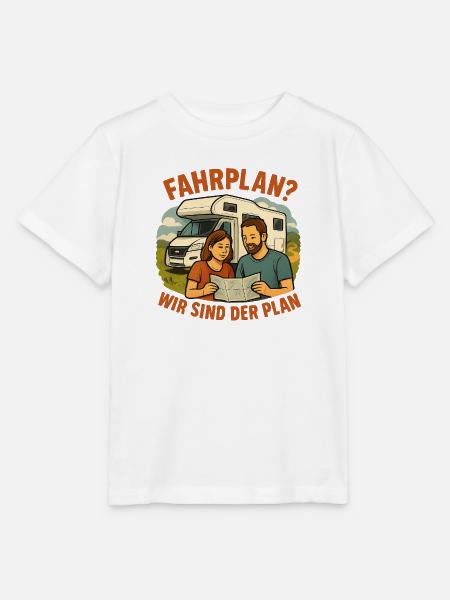 Fahrplan? Wir sind der Plan - Stanley/Stella Kinder T-Shirt MINI CREATOR - Weiß