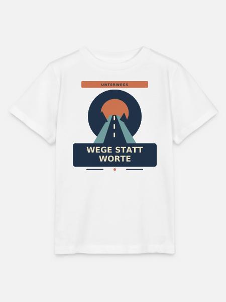 Wege statt Worte - Stanley/Stella Kinder T-Shirt MINI CREATOR - Weiß