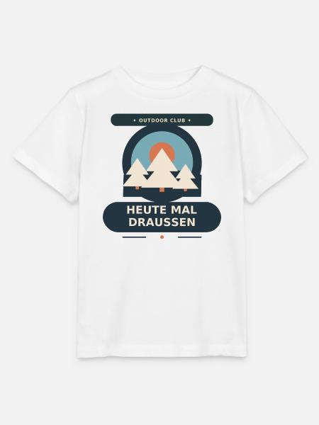 Heute draußen - Stanley/Stella Kinder T-Shirt MINI CREATOR - Weiß