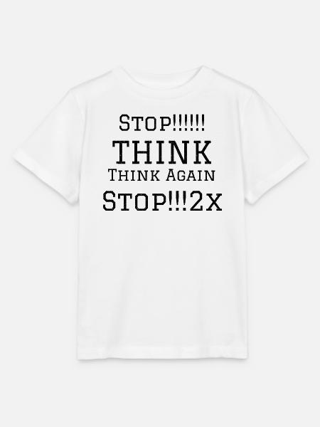 Angioplastie-Alphabetgitter - Stanley/Stella Kinder T-Shirt MINI CREATOR  - Weiß