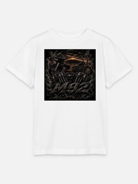M92 Schattenmotoren Abendfeuer - Stanley/Stella Kinder T-Shirt MINI CREATOR - Weiß