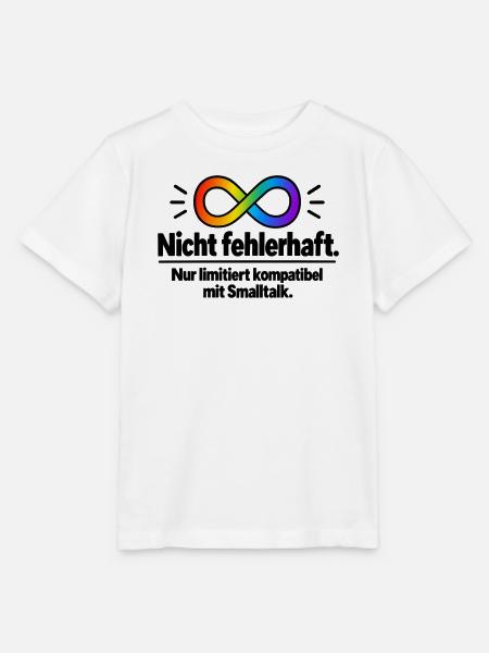 Nichtfehlerhaft Infinity Regenbogen - Stanley/Stella Kinder T-Shirt MINI CREATOR - Weiß