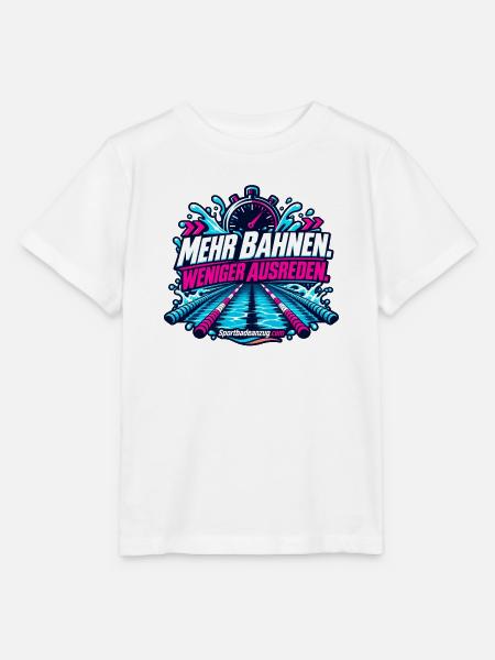 Mehr Bahnen, Weniger Ausreden - Stanley/Stella Kinder T-Shirt MINI CREATOR  - Weiß