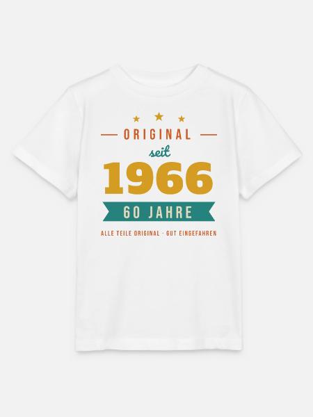 Original seit 1966 – 60. Geburtstag Jahrgang - Stanley/Stella Kinder T-Shirt MINI CREATOR - Weiß