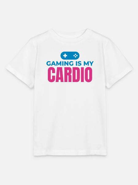 Gaming ist mein Cardio - Stanley/Stella Kinder T-Shirt MINI CREATOR  - Weiß