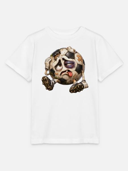 Müder Fußball nach dem Spiel - Stanley/Stella Kinder T-Shirt MINI CREATOR  - Weiß